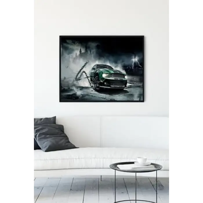 pster9833 Araba Çerçeveli Tablo 2 (30 X 40 cm)