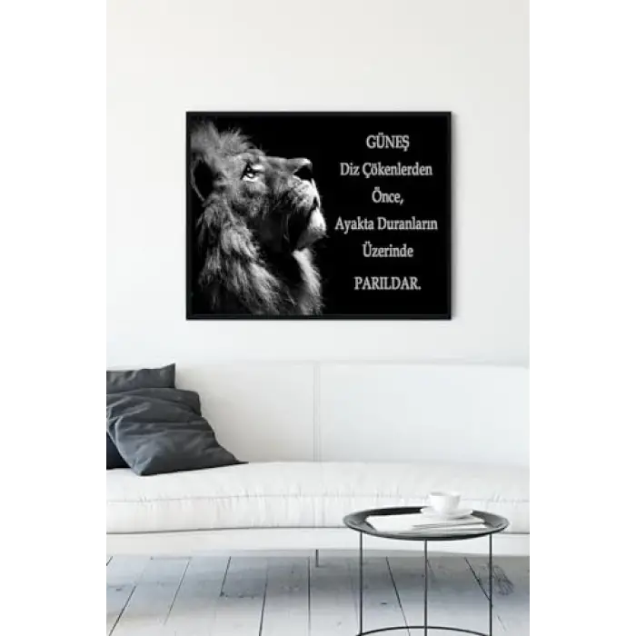 (pster9888) Aslan Girişimcilik Çerçeveli Tablo 4 (30 X 40cm)