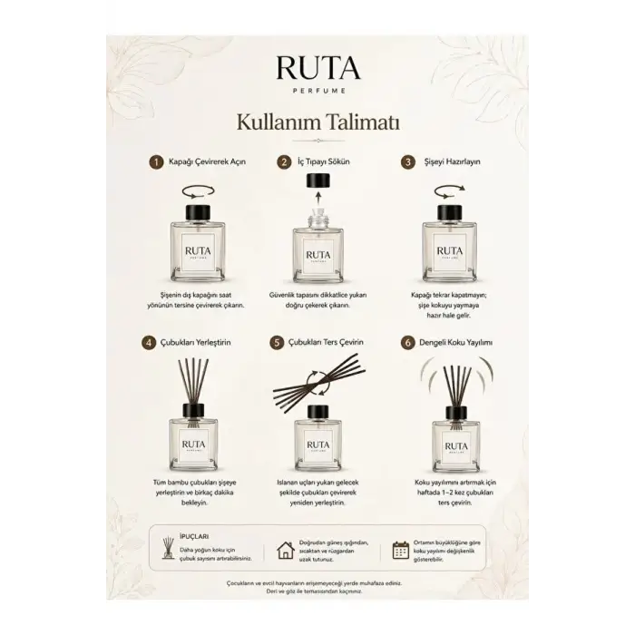Pudra Bambu Çubuklu Oda Kokusu 100ml