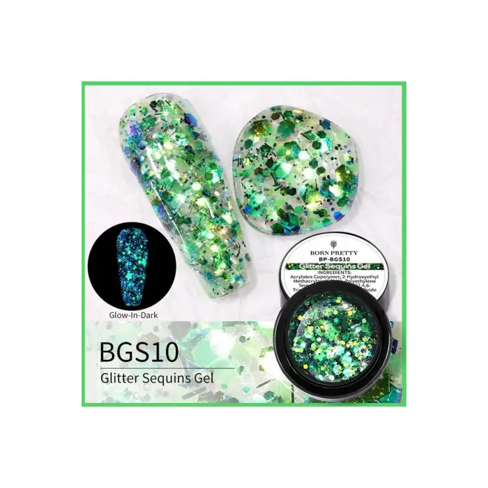 Pullu simli UV jel, BGS10 (52328), 2333