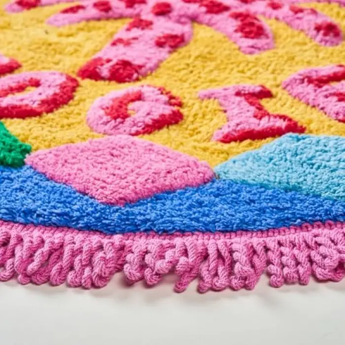 Punjab Renkli Banyo Paspası 70 Cm