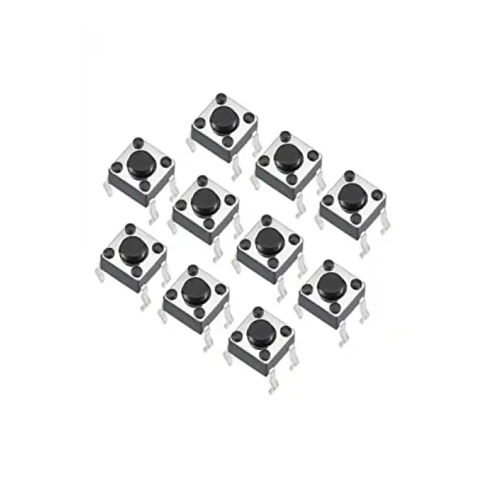 Push Button 6x6x6 mm 4 Pin Push Buton 10 Adet