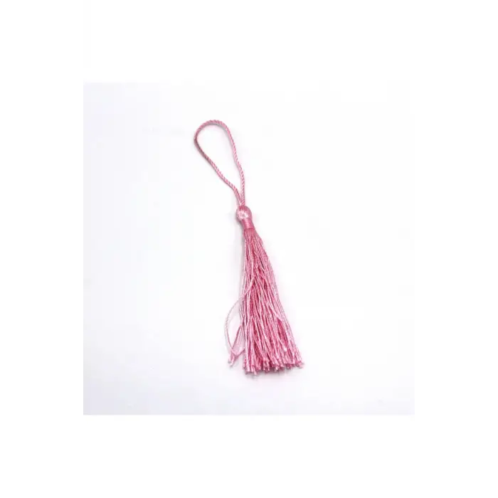 Püskül Polyester, 100 Adet, Bebe Pembe