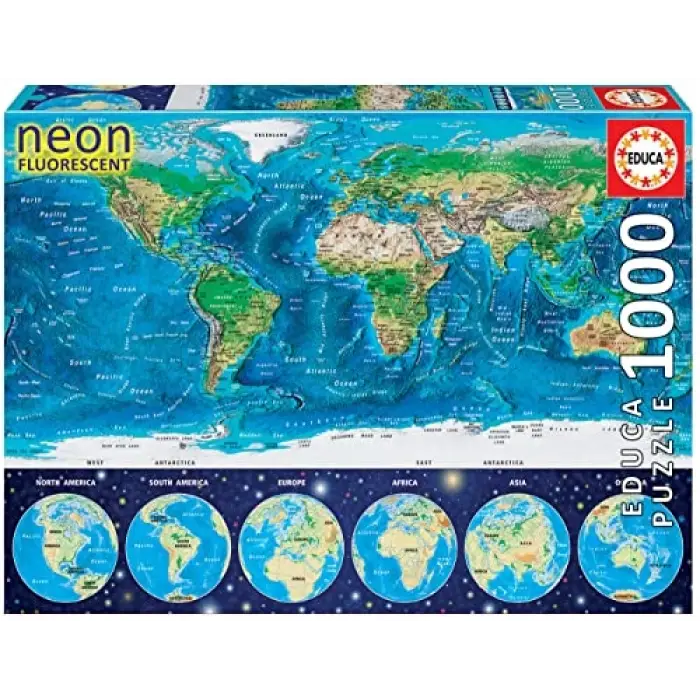 Puzzle 1000 Parça 16760 World Map
