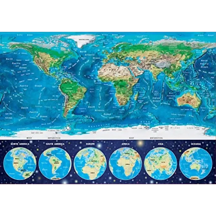 Puzzle 1000 Parça 16760 World Map