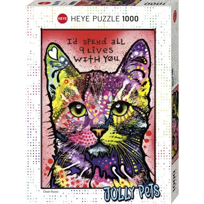Puzzle 1000 Parça Dokuz Canlı Kedi HEY29731