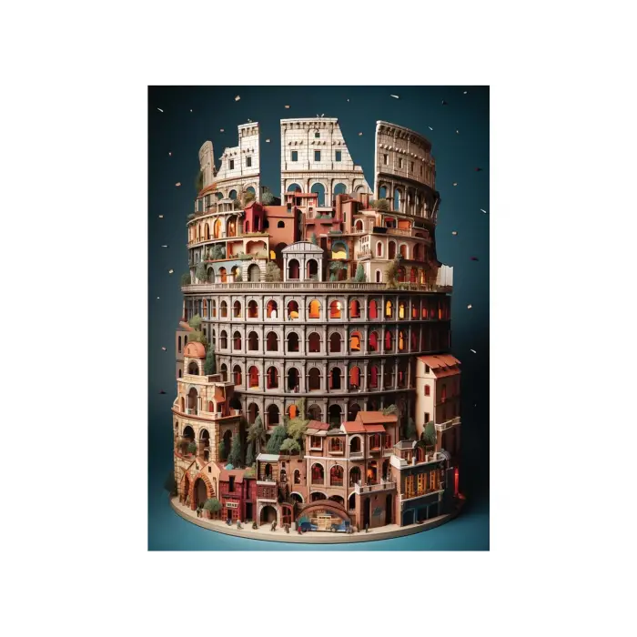 Puzzle - Colesseum / 1000 Parça Puzzle, 1166