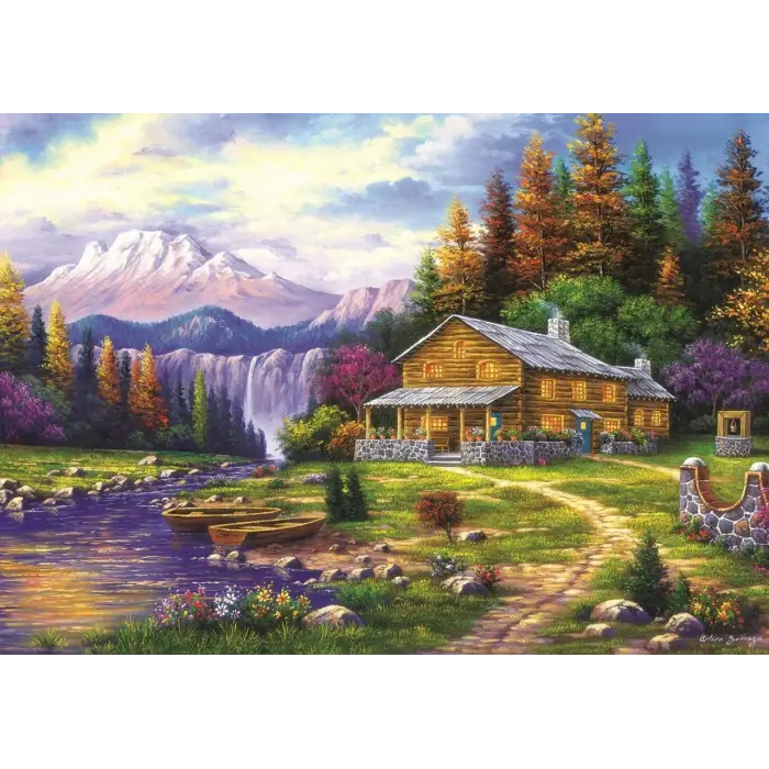 Puzzle, Dağlarda Günbatımı 1000 Parça
