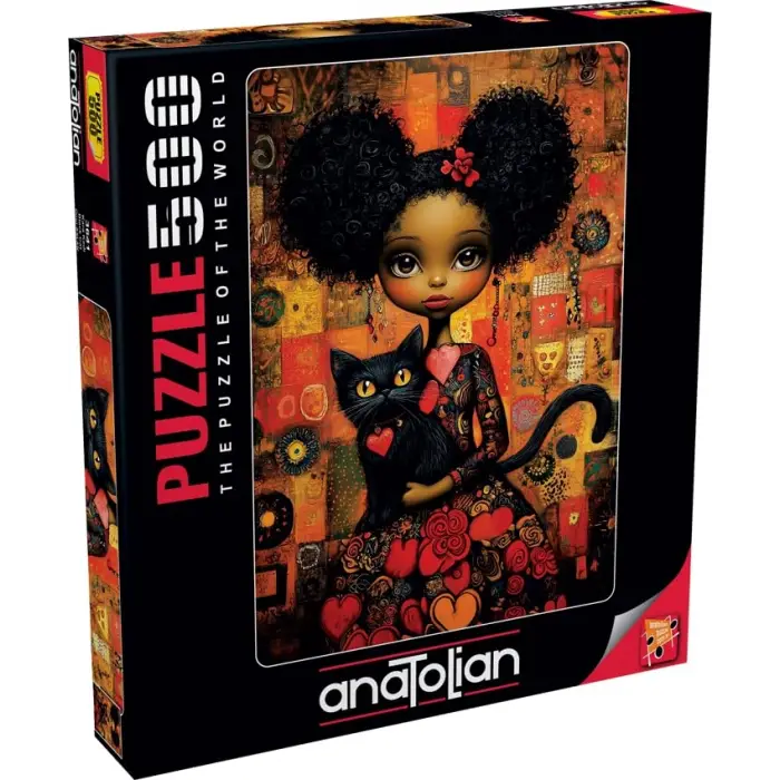 Puzzle - Kara Kedi,500 Parça Puzzle, #3641