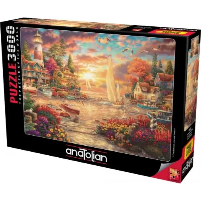 Puzzle - Limanda Gün Sonu / 3000 Parça Puzzle, #4922