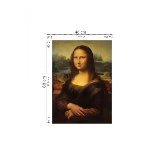 Puzzle Mona Lisa 1000 Parça