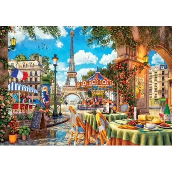Puzzle - Paris te Atlı Karınca / 2000 Parça Puzzle, #3960