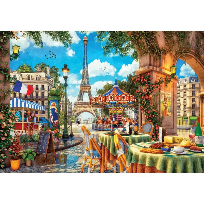 Puzzle - Paris te Atlı Karınca / 2000 Parça Puzzle, #3960