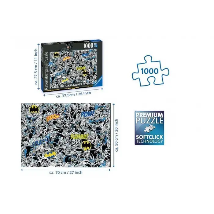 Puzzle, Ravensburger 1000 Parça Batman Challange