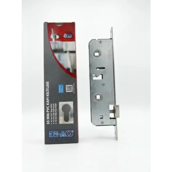 Pvc Balkon Banyo WC Kapı Kilidi 35 mm - Ofis Pvc Kapı Kilidi Dar Profil