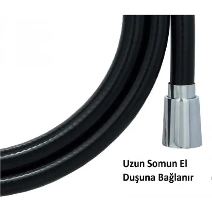 Pvc Duş Hortumu, Siyah