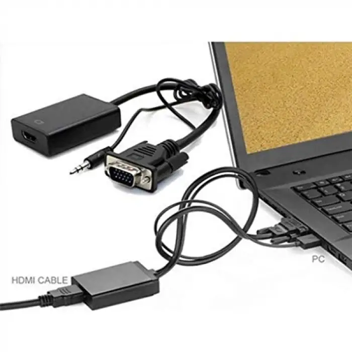 PX-1250 Analog Vgadan HDMIa Full HD Görüntü Çevirici Adaptör