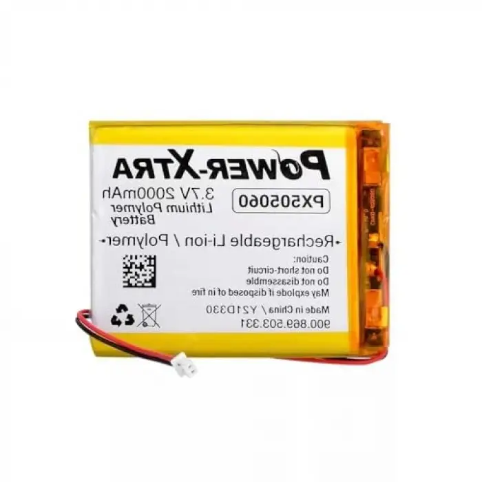 PX505060 3.7V 2000 mAh Li-Polymer Pil Devreli-Soketli