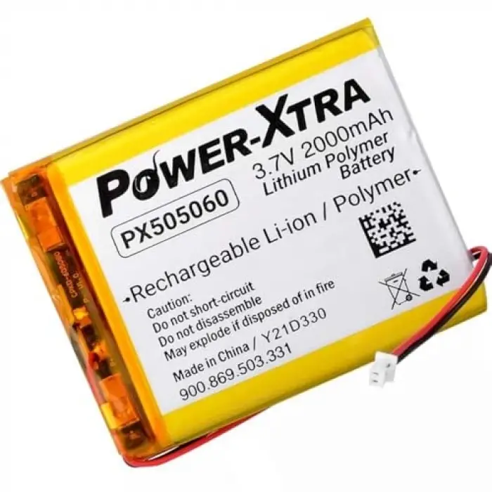 PX505060 3.7V 2000 mAh Li-Polymer Pil Devreli-Soketli