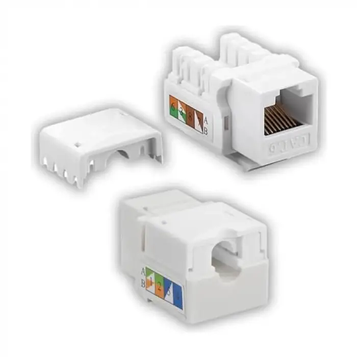 Q-J90K CAT6 90 derece Keystone Jack