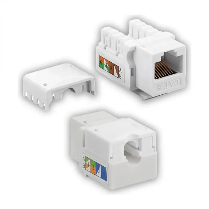 Q-J90K CAT6 90 derece Keystone Jack
