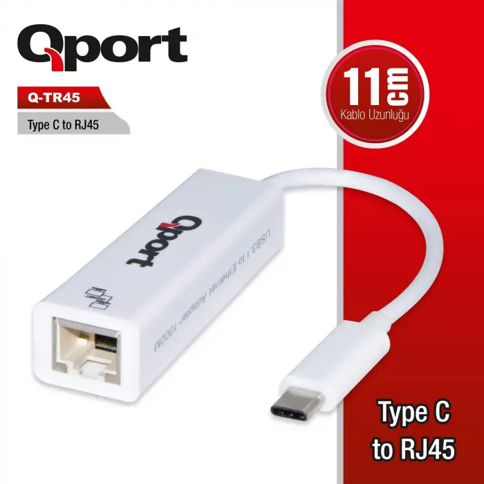 Q Tr45 Type C To Rj45GbNetwork Çevirici