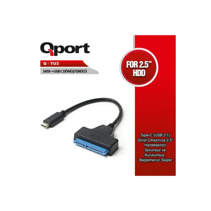 Q-TU3 Type-C to SATA Çevirici Dönüştürücü