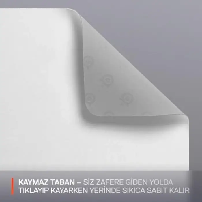QcK Medium Gaming Mousepad, Beyaz