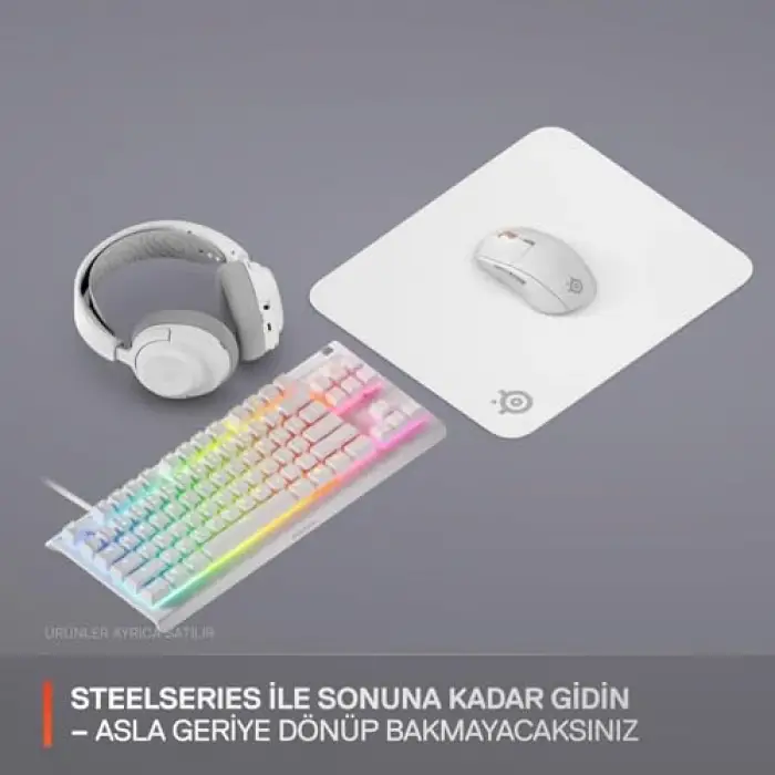 QcK Medium Gaming Mousepad, Beyaz