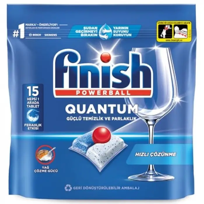 Quantum Bulaşık Makinesi Deterjanı, 15 Tablet