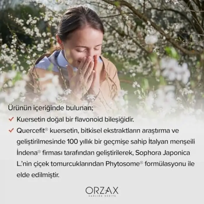 Quercetin 100 mg takviyesi, 60 kapsül, 76433