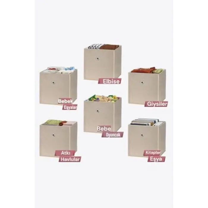 RAF ORGANİZER BEJ 3 LÜ PAKET 30X30