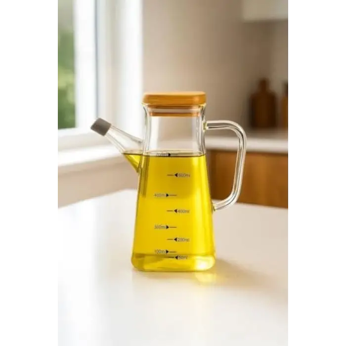 Rafa - Bambu Kapaklı Yağdanlık 750 ml