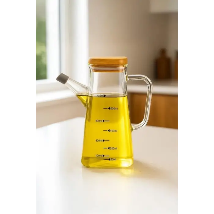 Rafa - Bambu Kapaklı Yağdanlık 750 ml