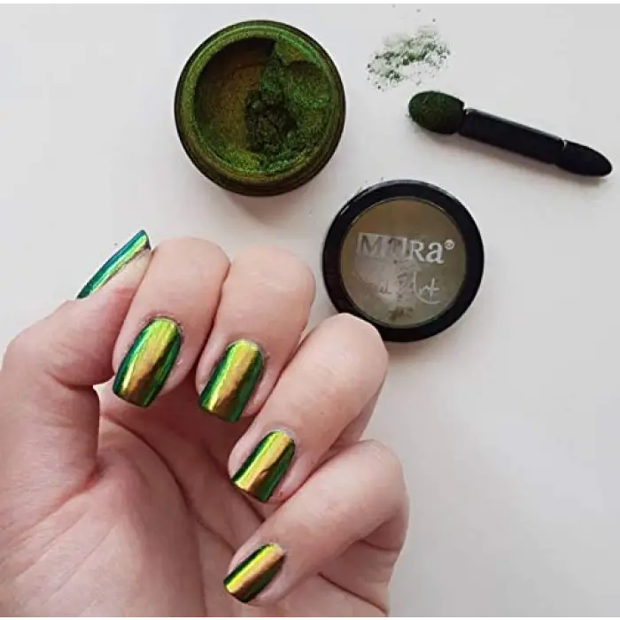 Rainbow Magic Mirror Powder Bronz Gold Green