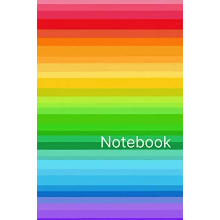 Rainbow Notebook: Gradient Rainbow Pride Colors - Size (6 x 9 inches) 120 pages lined
