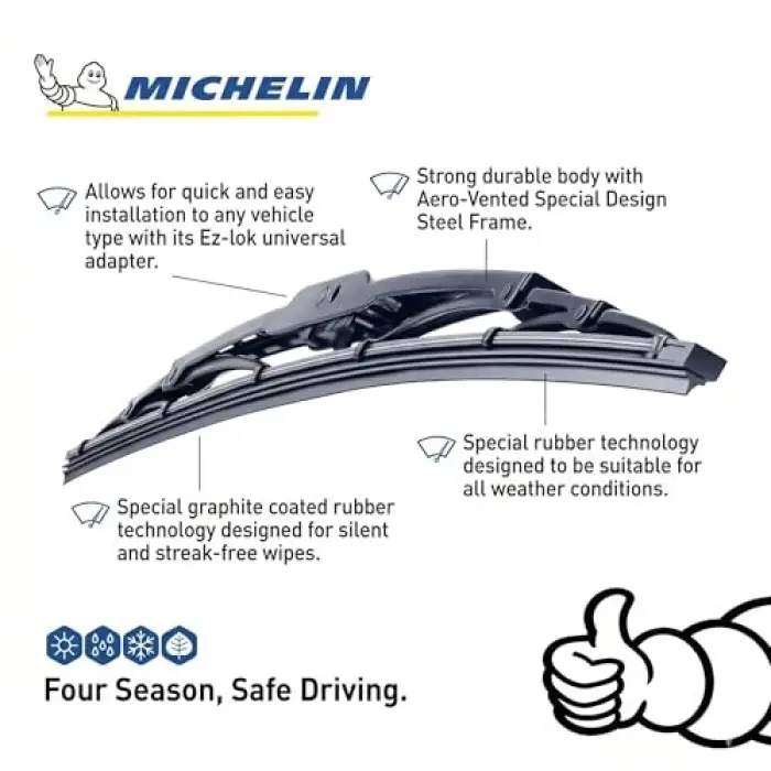 Rainforce MC13926 65 CM 1 Adet Universal Telli Silecek