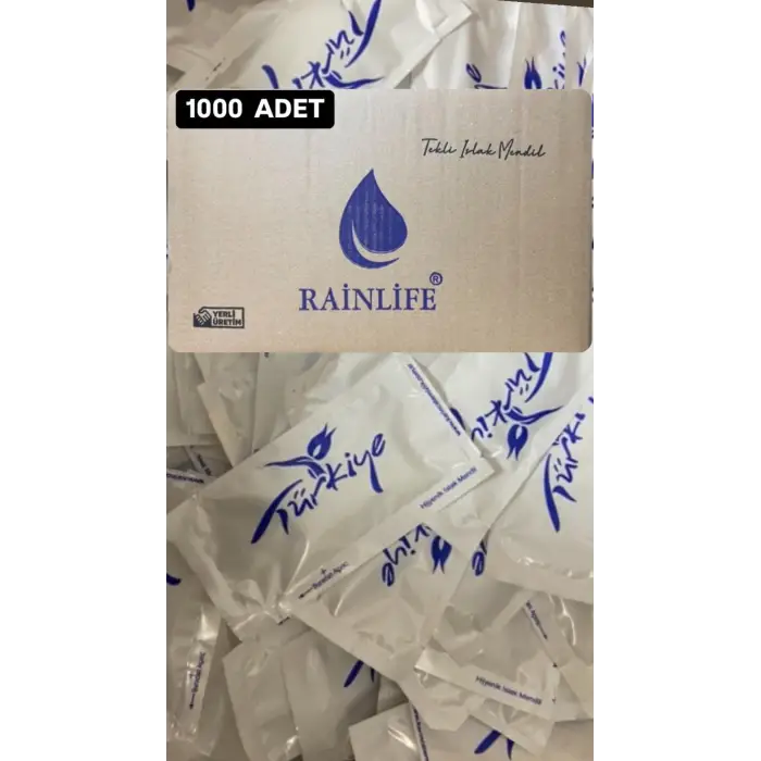 Rainlife Tekli Islak Mendil, 1000 Adet