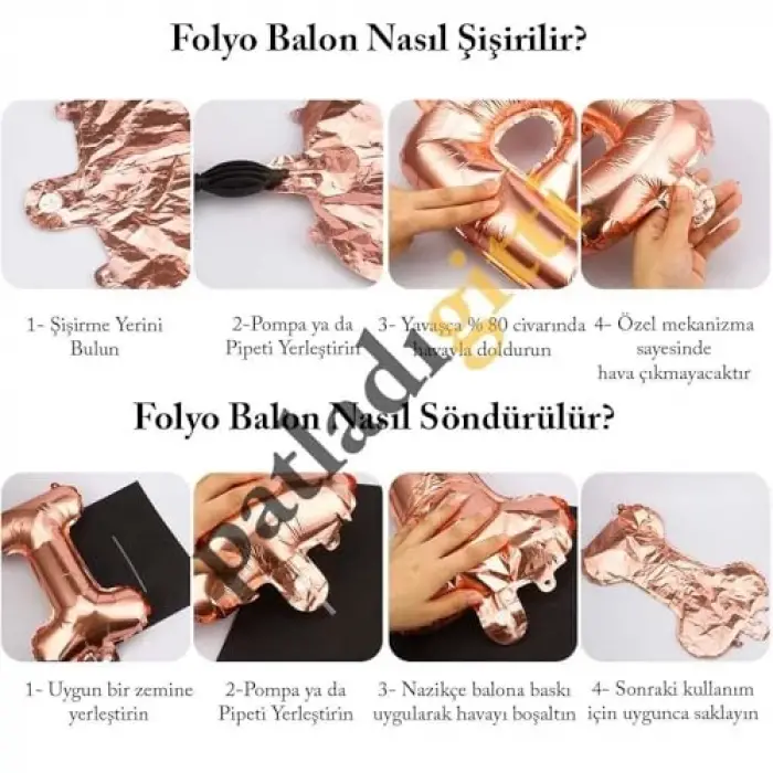 Rakam Folyo Balon 34 inç 76-82 cm (Gümüş, 2)