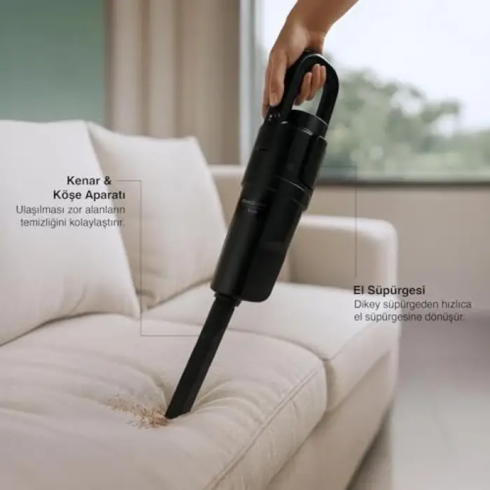 Range Vector Kablolu Dik Süpürge Turbo Başlık 0,5 L Toz Hacmi