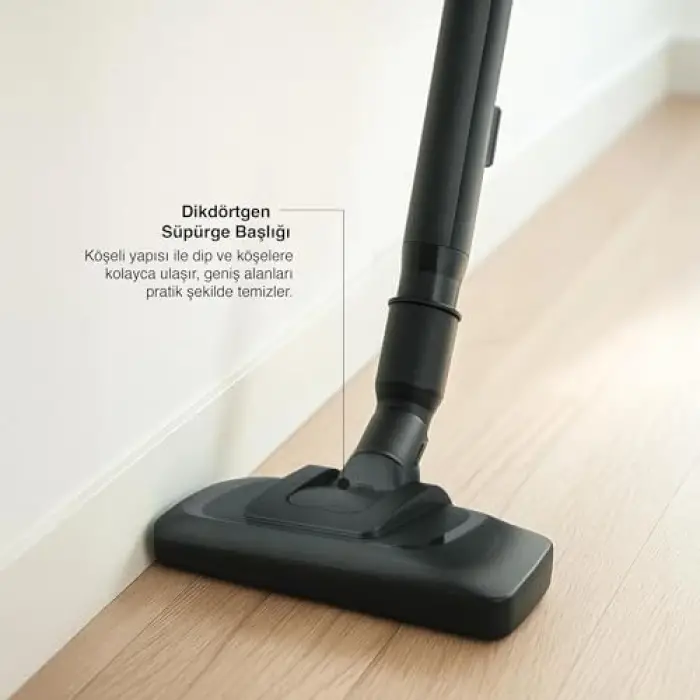 Range Vector Kablolu Dik Süpürge Turbo Başlık 0,5 L Toz Hacmi