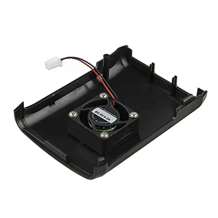 Raspberry Pi B+/2/3 Siyah, Fan Uyumlu Case