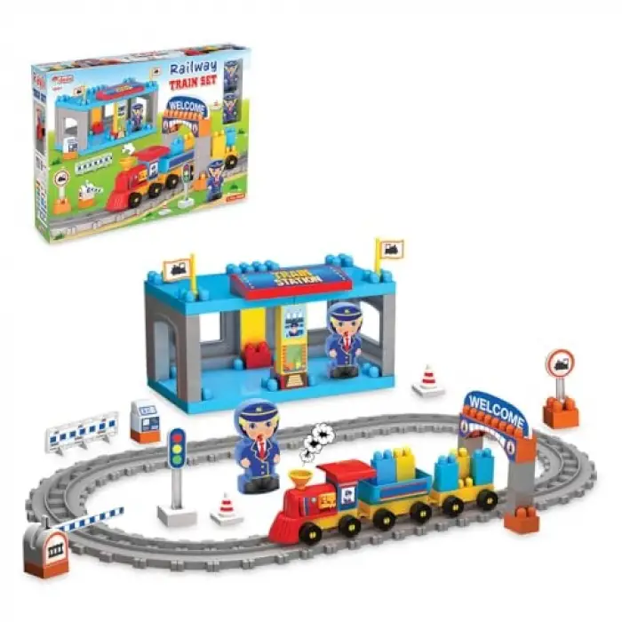Raylı Tren Seti 61 Parça