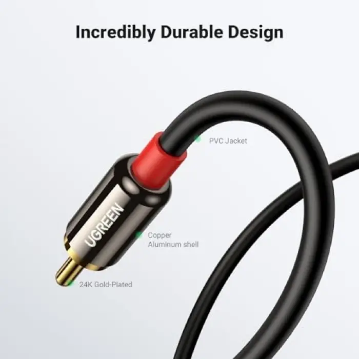 RCA 3.5mm Aux Ses Kablosu, 1 Metre