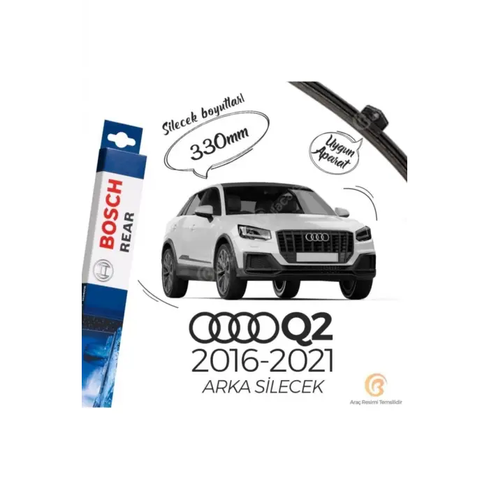 Rear Audi Q2 2016-2021 Arka Silecek A332H