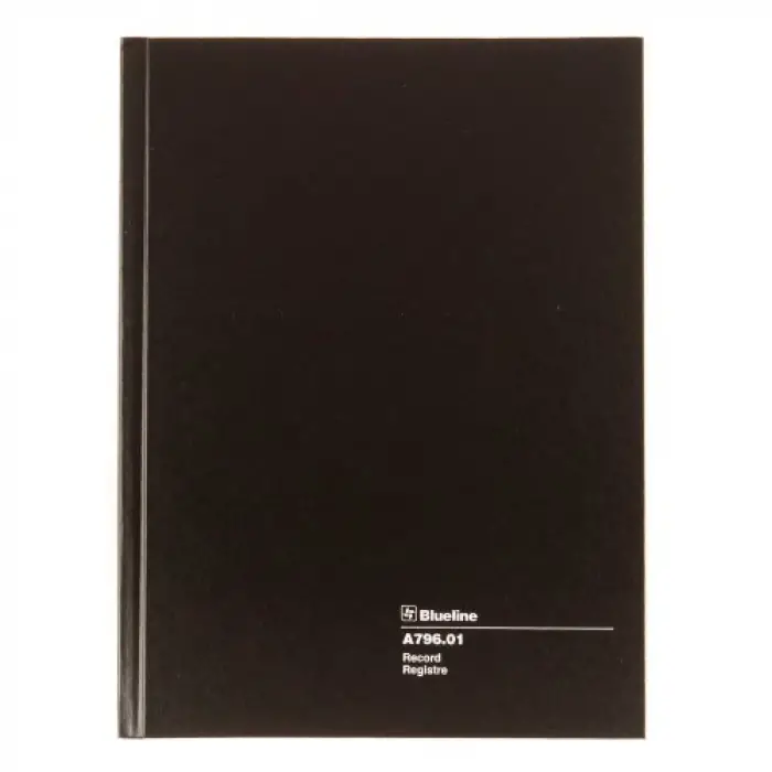 Record kitap, siyah, 26 x 19,5 cm, 200 sayfa (a796.01)