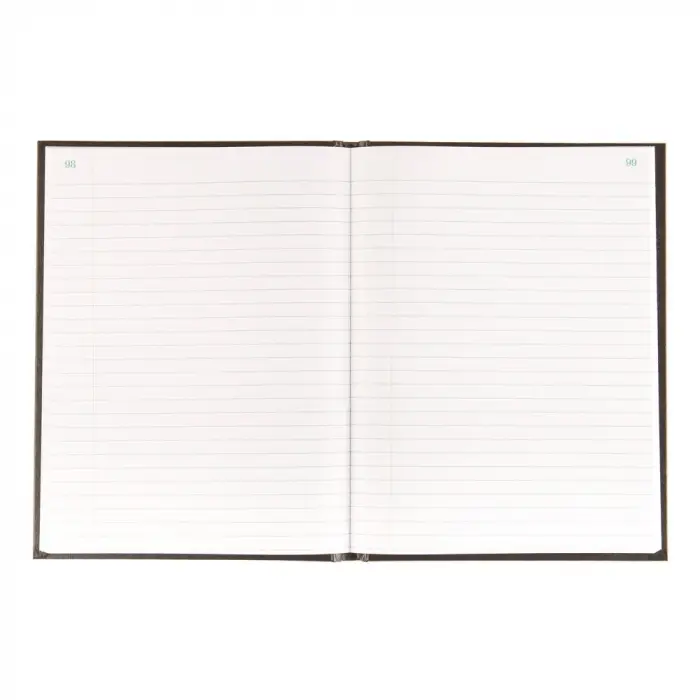 Record kitap, siyah, 26 x 19,5 cm, 200 sayfa (a796.01)