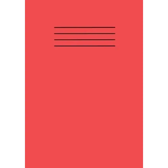 Red A5 School Exercise Book Lined Paper Workbook Supplies 101 Pages with Margin Line: For Students; Kids, College, Office, Classroom Use and Home Use Learning Resources
