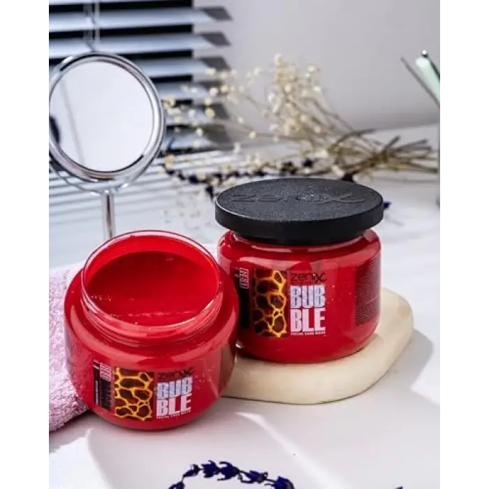 red bubble face mask 300 ml