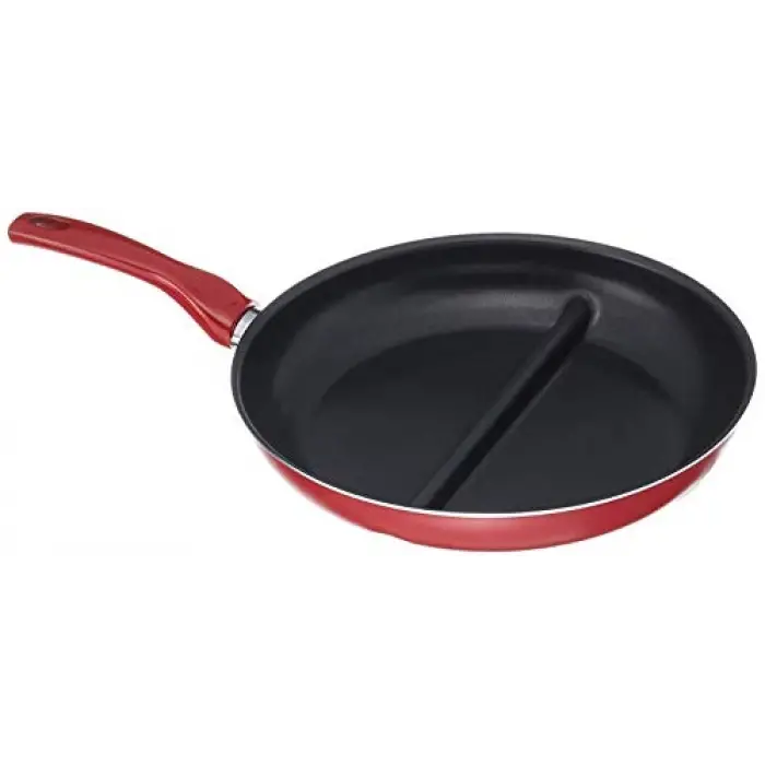 Redio 30 Cm Cingöz Çift Bölmeli Tava, Kırmızı